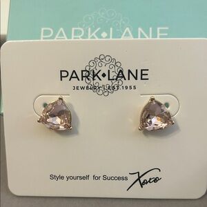 Park Lane Blush Heart Stud Earrings